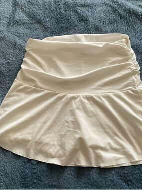 SHEIN Cream Circle Skater Skirt